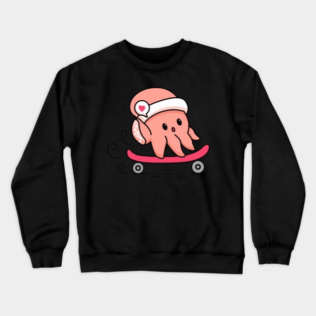 Cool Octopus Crewneck Sweatshirt by MasutaroOracle